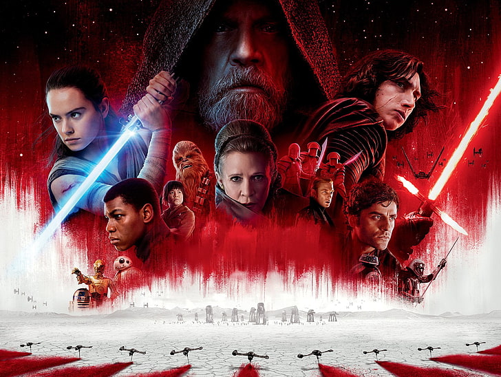 Star Wars digital wallpaper, Star Wars: The Last Jedi, Adam Driver