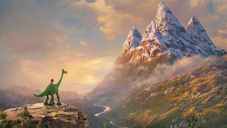 The Good Dinosaur, mount, HD wallpaper