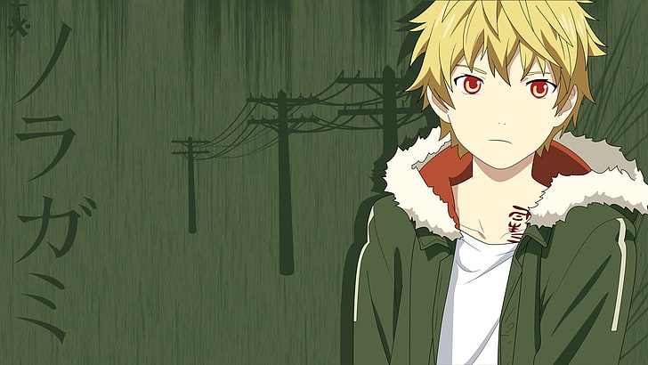 male anime character artwork, Noragami, Yukine (Noragami), representation, HD wallpaper