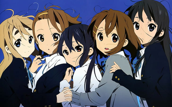 anime girls, K-ON!, Hirasawa Yui, Nakano Azusa