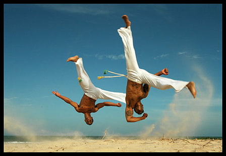 Woman Capoeira Backflip Dancer Dancing Silhouette Brasil