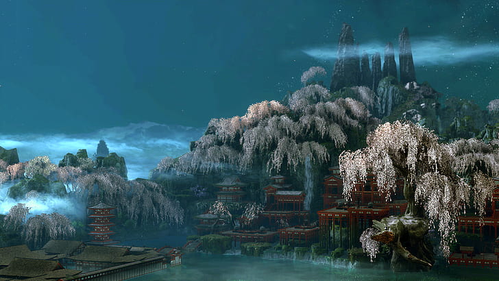 Sekiro: Shadows Die Twice, screen shot, video game art, cherry blossom