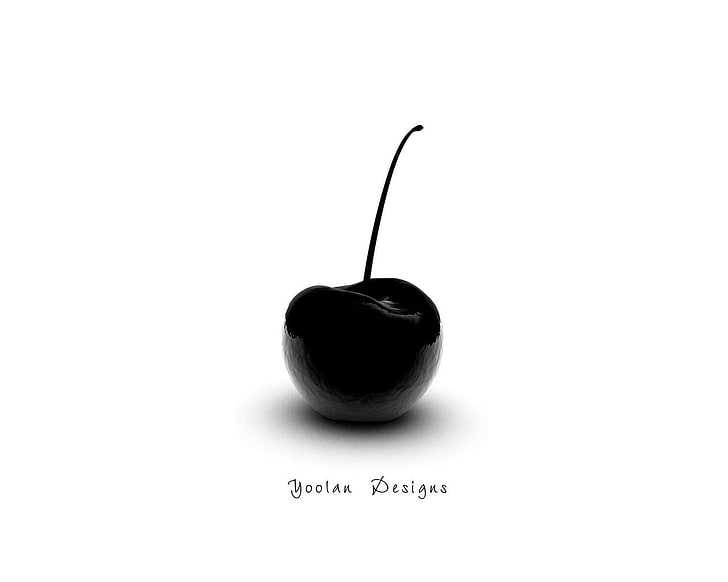 HD wallpaper: black cherry, Minimalism, White, food, fruit, isolated, ripe  | Wallpaper Flare