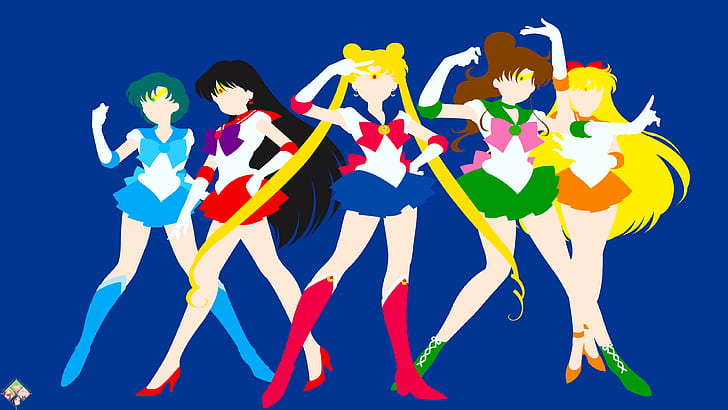 Sailor Moon, Sailor Jupiter, Sailor Mars, Sailor Mercury, Sailor Venus