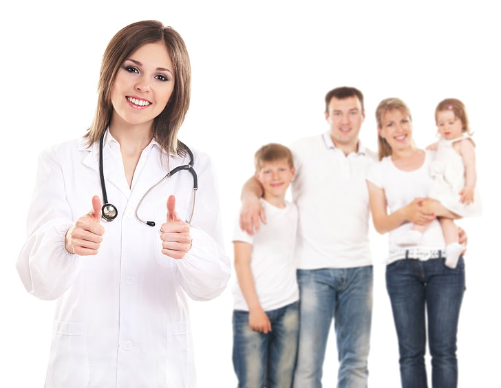 white polo shirt, nurse, family, doctor, healthcare And Medicine