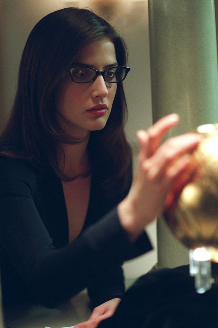 women, actress, brunette, women with glasses, Cobie Smulders