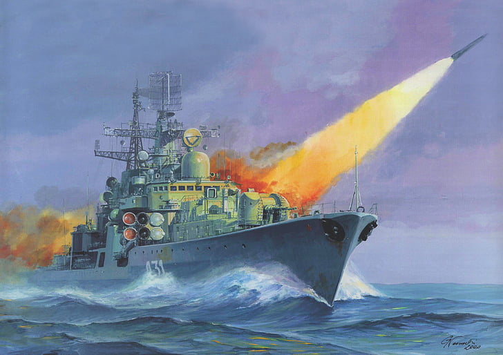 boat, military, navy, painting, russian, ship, ships, HD wallpaper