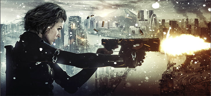 Resident Evil movie poster, retribution, Milla Jovovich, resident evil 5: retribution, HD wallpaper