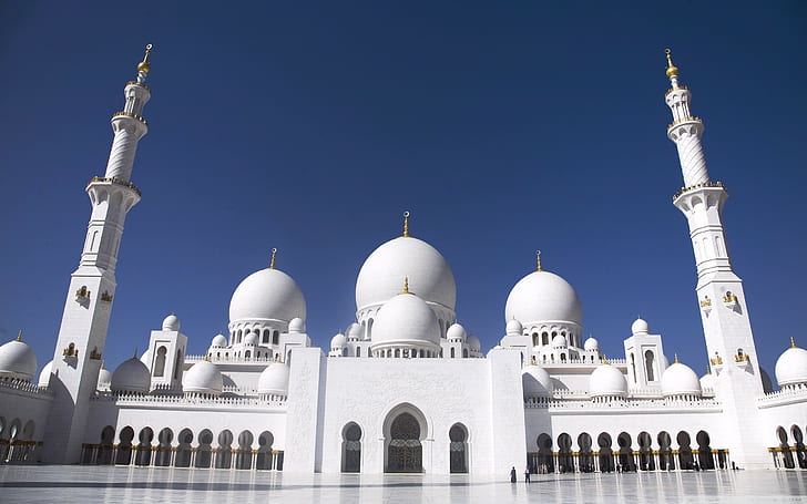 mosque, architecture, Abu Dhabi, building