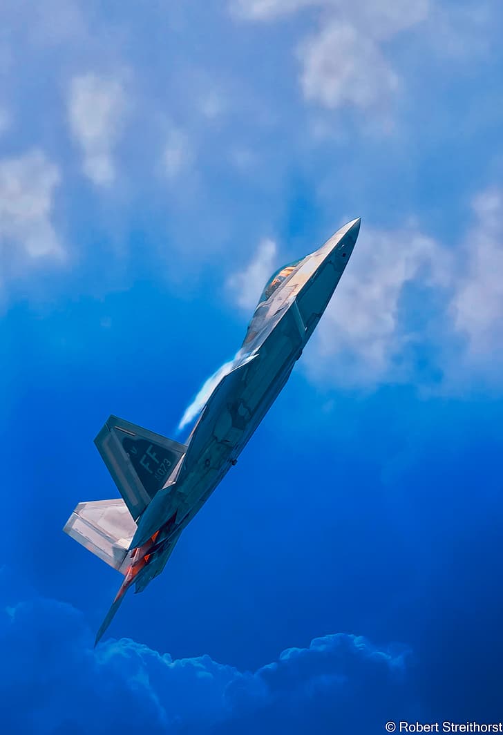 jet fighter, Multirole fighter, Lockheed Martin F-22 Raptor, HD wallpaper