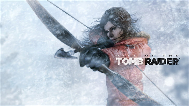 Tomb Raider wallpaper, Rise of the Tomb Raider, bow and arrow, HD wallpaper