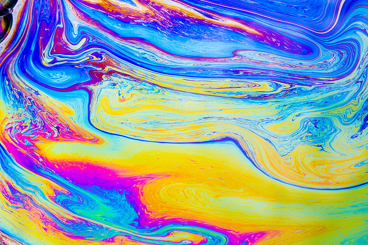 thermal color wallpaper, paint, lines, wavy, bright, colorful