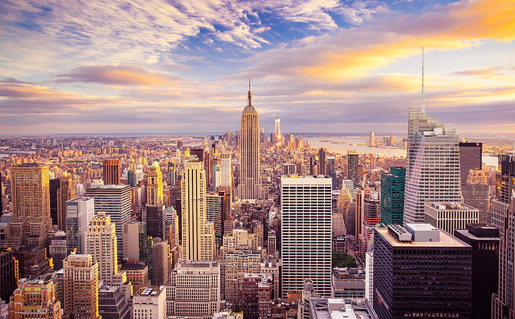 HD wallpaper: New York City Buildings, Empire State Building wallpaper,  View | Wallpaper Flare
