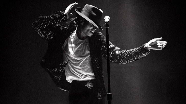 Michael Jackson grayscale wallpaper, Singers, Billie Jean, Dance, HD wallpaper
