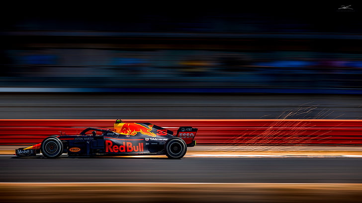 Red Bull, Silverstone, Max Verstappen, British Grand Prix 2018, HD wallpaper