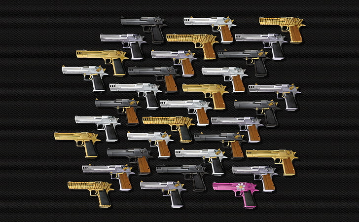 Desert Eagles, pistol lot, Army, Sports/Other Sports, imi, magnum research, HD wallpaper