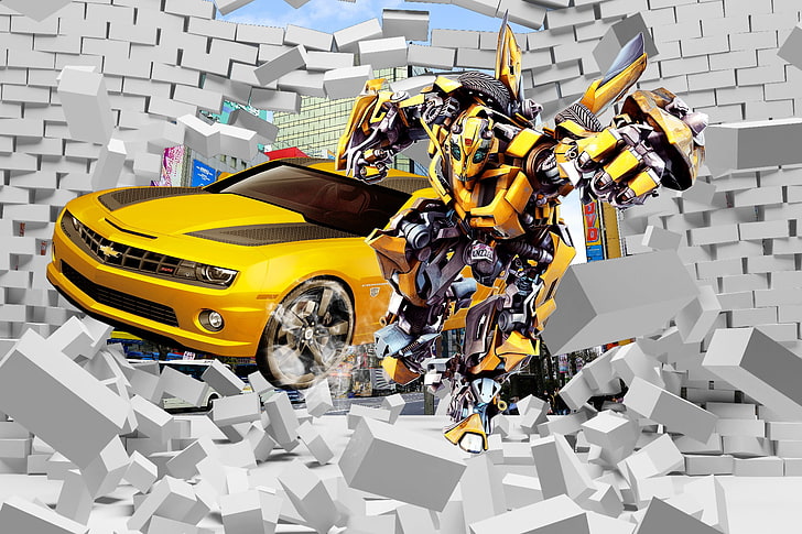 2880x900px | free download | HD wallpaper: Bumblebee, CAR, RENO,  TRANSFORMERS | Wallpaper Flare