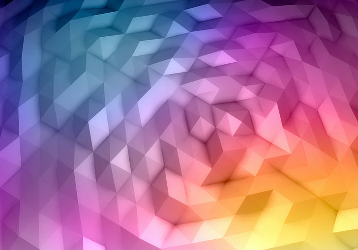 abstract, Kyle Gray, low poly, HD wallpaper