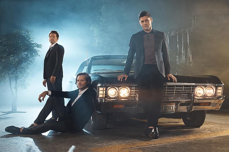 the series, Dean, Supernatural, Sam, Castiel, HD wallpaper