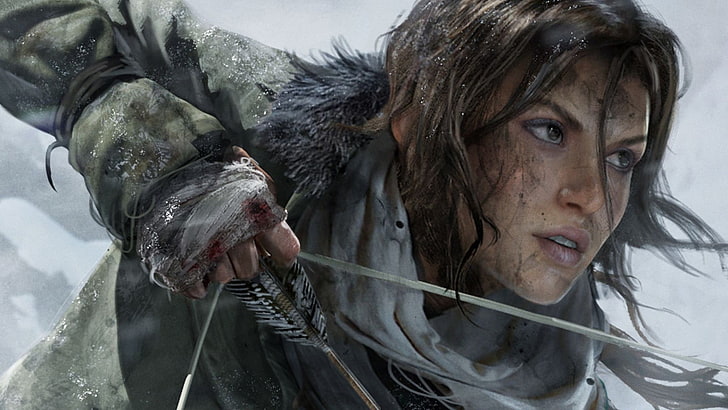 Lara Croft, Rise of the Tomb Raider, adult, cold temperature, HD wallpaper