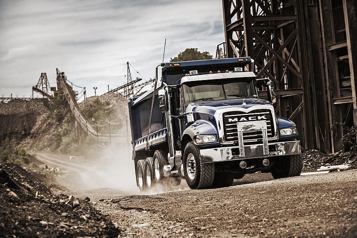 HD wallpaper: truck, quarry, Mack, Granite | Wallpaper Flare