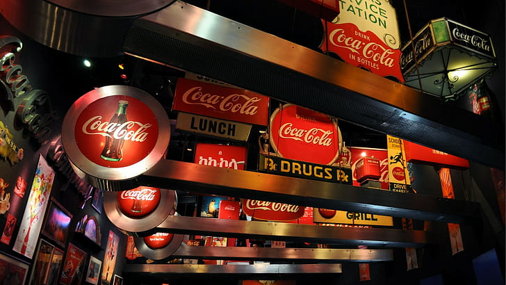 Coca-Cola, logo, sign, HD wallpaper
