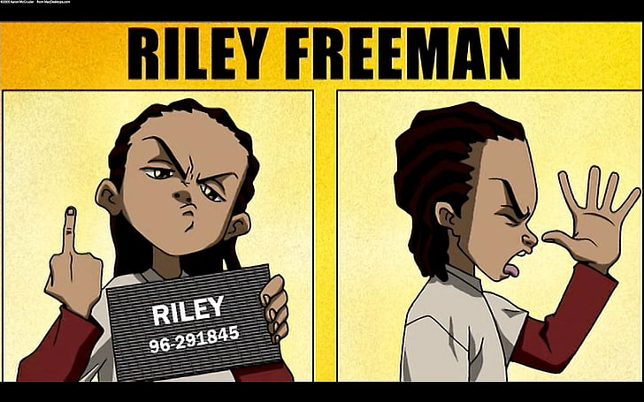 Rileyfreeman Boondocks Cartoon  Trill Wallpaper 4k  Free Transparent PNG  Clipart Images Download