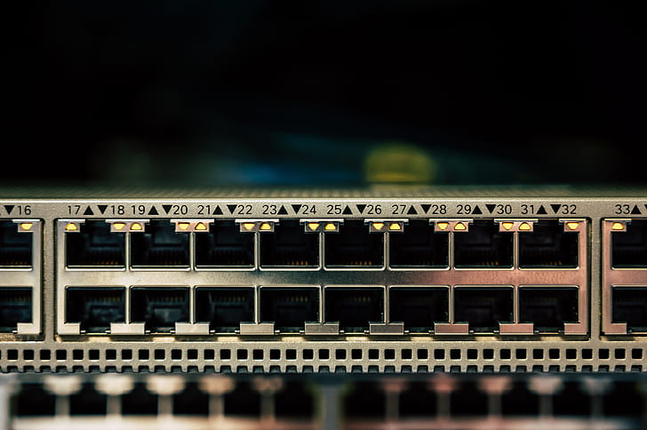 network, ethernet, switch, switches, closeup, HD wallpaper