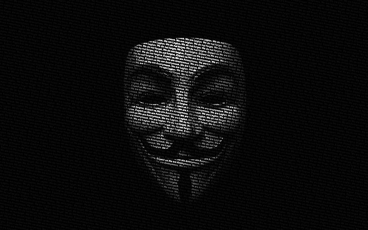 face anonymous hackers hacking digital art guy fawkes mask, HD wallpaper