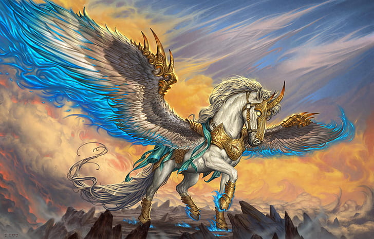 HD wallpaper: Fantasy Animals, Pegasus | Wallpaper Flare