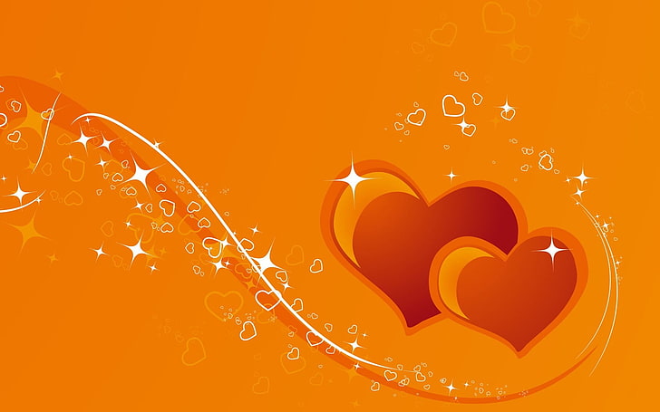 Red and Orange Hearts  Mobile Abyss