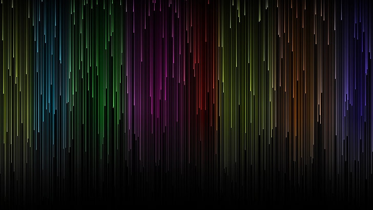 multicolored rain wallpaper, multicolored abstract paintign, lines, HD wallpaper