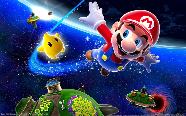 Super Mario illustration, video games, render, representation, HD wallpaper