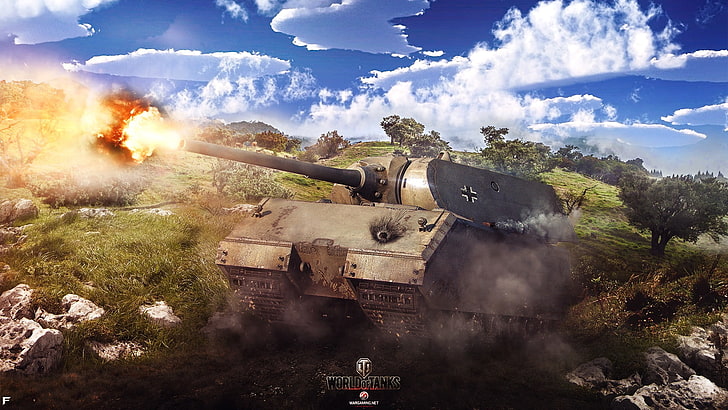 World of Tanks digital wallpaper, Game, Maus, Wargaming Net, FuriousGFX
