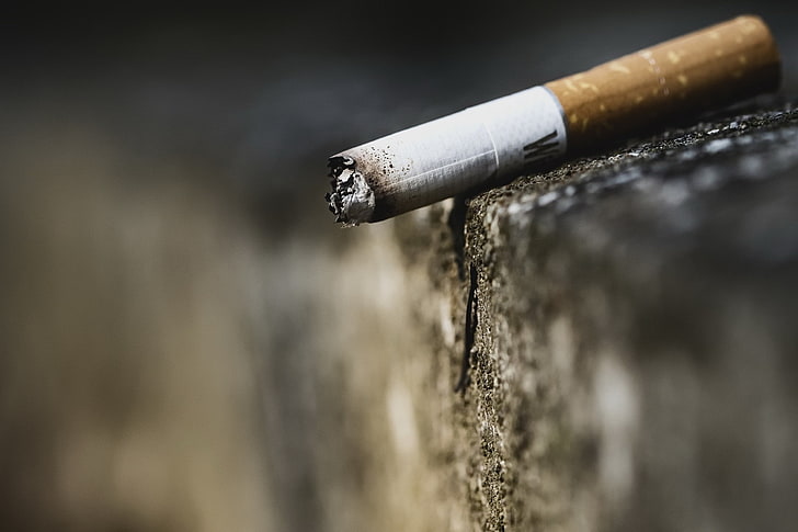cigarettes, macro, smoking issues, burnt, bad habit, sign, communication, HD wallpaper