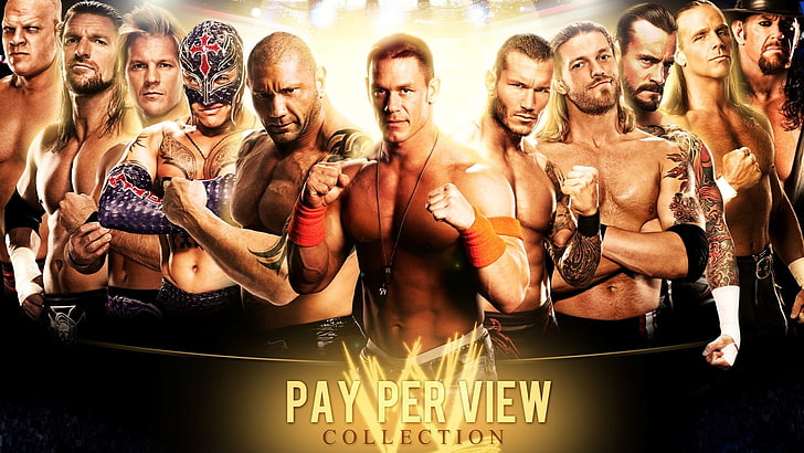Pay Per View advertisement, Rey Mysterio, CM Punk, WWE, Kane, HD wallpaper