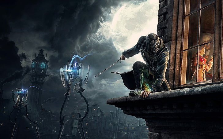 game application wallpaper, Dishonored, video games, architecture, HD wallpaper