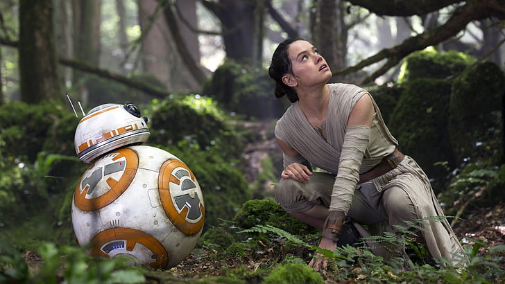 Star Wars BB-8 and Rey, Star Wars: The Force Awakens, Daisy Ridley