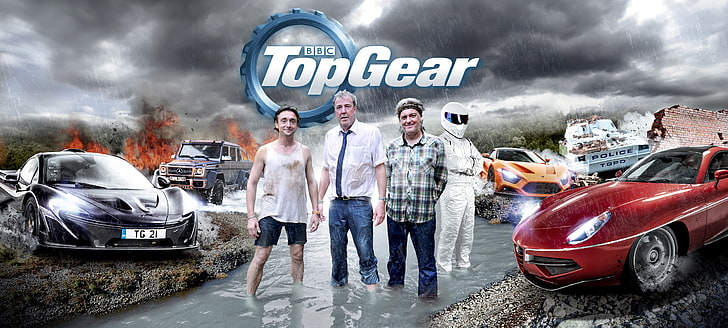 Top Gear wallpaper, Jeremy Clarkson, Stig, Richard Hammond, James May