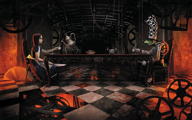 Alice: Madness Returns, mad tea party, HD wallpaper