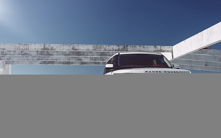 white Land Rover Range Rover SUV, auto, car, cars, land Vehicle, HD wallpaper