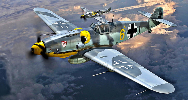 Messerschmitt, Bf-109, Bf.109G-6/R6, ''Udet'', Alfred Surau, HD wallpaper