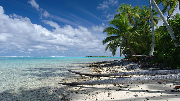 One Foot Isl Aitutaki Tuamatu Atoll French Polynesia Desktop Background 600058, HD wallpaper