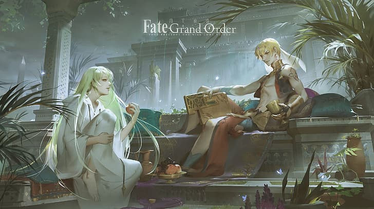 Fate Series, FGO, Fate/Grand Order, anime boys, long hair, short hair, HD wallpaper