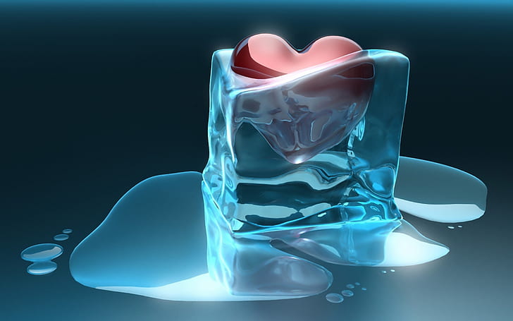 HD wallpaper: Artistic Love ice heart 3d graphics frozen | Wallpaper Flare