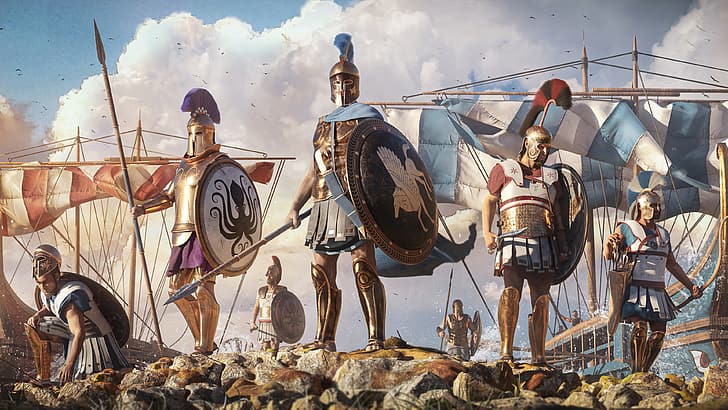 ancient greek warriors wallpaper