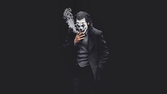 HD wallpaper: Joker, black, white, cigarettes, smoking, Joaquin Phoenix |  Wallpaper Flare