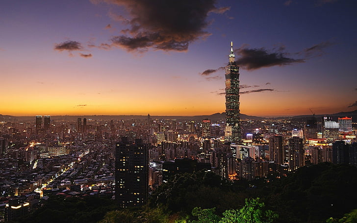 101, city, cityscapes, landscapes, skyline, skyscrapers, taipei, HD wallpaper