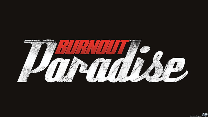 Burnout Paradise text, typography, video games, communication