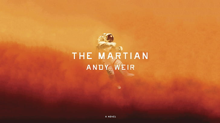 Artwork, The Martian, Astronaut, Book Cover, 2560x1440, HD wallpaper